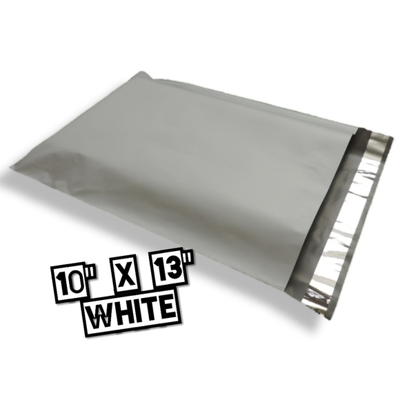 100 Poly Mailers 10x13 White - Picture 2 of 3